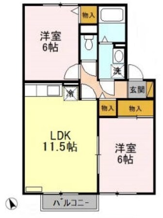 アクシスＡの物件間取画像